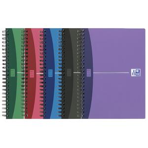 Oxford Office Spiralbuch "Urban Mix" A5, liniert 7 mm, 90 Bl 4 Farben