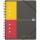 OXFORD International Meetingbook A5+, kariert 5 mm, 80 Blatt, Optik Paper®, 10fach gelocht, mit Gummizugmappe und PP-Deckel, 5er-Packung
