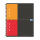 OXFORD International Activebook A5+, kariert 5 mm, 80 Blatt, Optik Paper®, 10fach gelocht, mit PP-Deckel und Lesezeichen-Register, 5er-Packung
