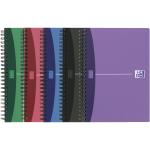 Oxford Office Spiralbuch "Urban Mix" A5, kariert 5 mm, 90 Bl 4 Farben