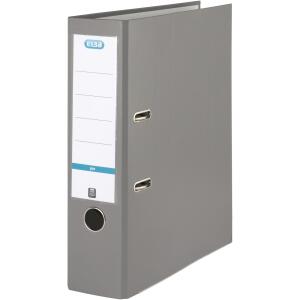 ELBA Ordner "smart Pro" PP/Papier, mit auswechselbarem Rückenschild, Rückenbreite 8 cm, grau