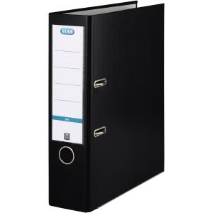 ELBA Ordner "smart Pro" PP/Papier, mit auswechselbarem Rückenschild, Rückenbreite 8 cm, schwarz