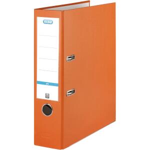 ELBA Ordner "smart Pro" PP/Papier, mit auswechselbarem Rückenschild, Rückenbreite 8 cm, orange