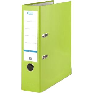 ELBA Ordner "smart Pro" PP/Papier, mit auswechselbarem Rückenschild, Rückenbreite 8 cm, hellgrün