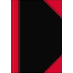 Bantex China-Kladde schwarz/rot, A5, 96 Blatt, 70 g/m², liniert