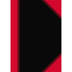 Bantex China-Kladde schwarz/rot, A4, 96 Blatt, 70 g/m², liniert