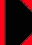 Bantex China-Kladde schwarz/rot, A4, 96 Blatt, 70...