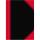 Bantex China-Kladde schwarz/rot, A6, 96 Blatt, 70 g/m², kariert