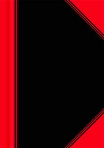 Bantex China-Kladde schwarz/rot, A7, 96 Blatt, 70 g/m², kariert