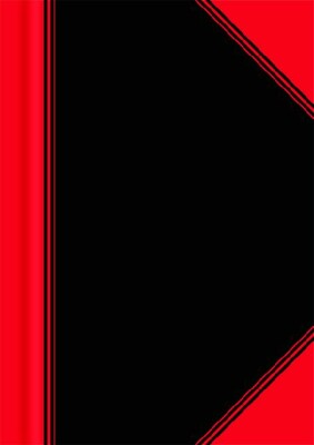 Bantex China-Kladde schwarz/rot, A7, 96 Blatt, 70 g/m², kariert