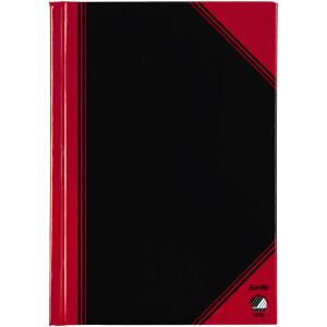 Bantex China-Kladde schwarz/rot, A6, 96 Blatt, 70 g/m², liniert