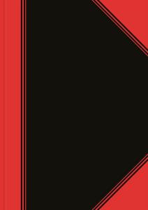 Bantex China-Kladde schwarz/rot, A4, 96 Blatt, 70 g/m², Lineatur 20