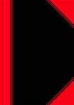 Bantex China-Kladde schwarz/rot, A5, 96 Blatt, 70...