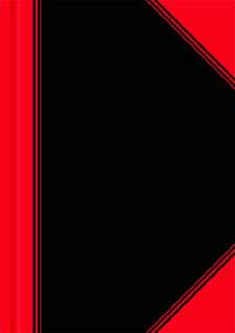 Bantex China-Kladde schwarz/rot, A6, 96 Blatt, 70 g/m², blanko
