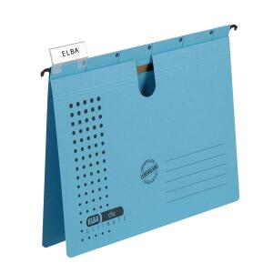ELBA Hängehefter "chic ULTIMATE" A4, mit kaufm. Heftung, blau, 5er-Pack