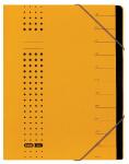 Ordnungsmappe "chic" A4, 12 Fächer, aus 450 g/m² Karton (RC), gelb