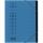 Ordnungsmappe "chic" A4, 7 Fächer, aus 450 g/m² Karton (RC), blau