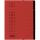 Ordnungsmappe "chic" A4, 7 Fächer, aus 450 g/m² Karton (RC), rot