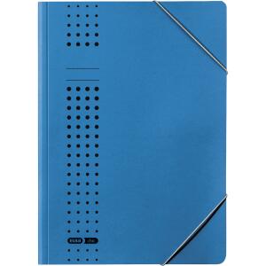 ELBA Eckspanner "chic" A4, für ca. 150 DIN A4-Blätter, mit Eckspannergummi, aus 320 g/m² Karton (RC), blau
