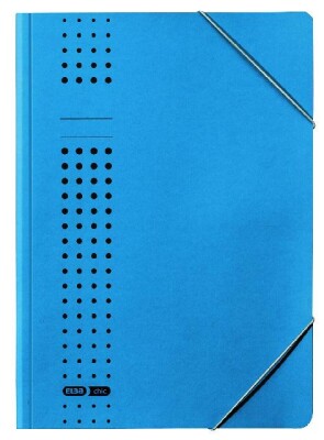 ELBA Eckspanner "chic" A4, für ca. 150 DIN A4-Blätter, mit Eckspannergummi, aus 320 g/m² Karton (RC), blau