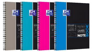 Studium A4+ Hardcover Notebook, 5 mm kariert, 80 Blatt, sortiert