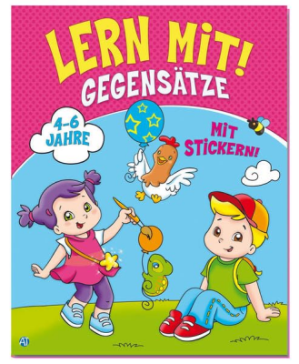 Trötsch Lern mit! 21 x 27 cm, 32 Seiten, 2 Stickers.Softcover, 4 Motive