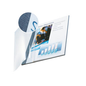 LEITZ 73980035 3.5mm 10St Buchbindemappe A4 blauZubehör f. ImpressBind Buchbindegerät28073880000 Rückenbreite: 35mm Kapazi