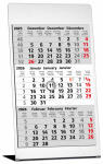 2026 GÜSS 3-Monatstischkalender Edelstahl