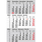 2025 Güss Ersatzkalendarium für Edelstahlkalender