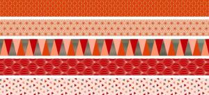 HEYDA 203584567 Deko Tapes Mini Triangle jede Rolle 3 m x 12 mm Papier-Tapes koralle