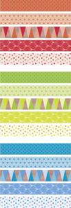 Display Deko Tapes Mini Triangle Rollen 12 mm x 3 m
