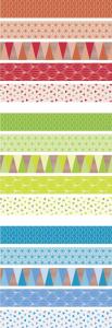 HEYDA 203584592 Display Deko Tapes Mini Triangle Rollen 12 mm x 3 m Display 16 x 16 x 16 cm