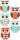 HEYDA 203780715 Stick-Ons-Mix Eule 75 x 165 cm metallic