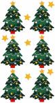 HEYDA 203780720 Stick-Ons-Mix Weihnachtsbäume 75 x...