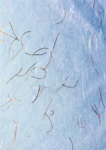 HEYDA 204719000 Strohseide mit Goldfäden 50 x 70 cm weiss