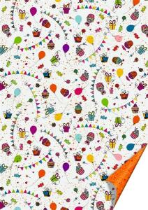 HEYDA 204772202 Motivkarton Party Streumuster 50 x 70 cm bunt