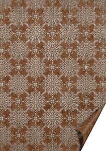 HEYDA 204772238 Naturkarton Ornament 50 x 70 cm silberfarben glänzend