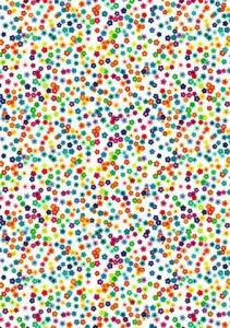 HEYDA 204772283 Motivkarton Blumen 50 x 70 cm bunt