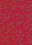 HEYDA 204772296 Prägekarton Firenze 50 x 70 cm rubinrot