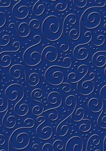 HEYDA 204772623 Prägekarton Milano A4 mittelblau