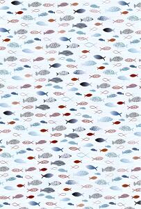 HEYDA Motivkarton Fische A4 (21 x 31 cm inkl. Codierleiste) hellblau