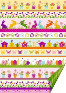 HEYDA 204772734 Motivkarton Hasen A4 (21 x 31 cm inkl. Codierleiste)