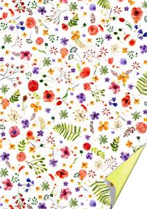 HEYDA Motivkarton Aquarellblumen A4 (21 x 31 cm inkl. Codierleiste)