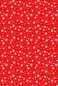 HEYDA 204772758 Motivkarton Daisy A4 (21 x 31 cm inkl. Codierleiste) rot