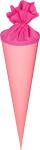 Schultüten-Rohling 70 cm Ø 19 cm rosa mit...