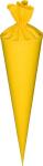 Schultüten-Rohling 70 cm Ø 19 cm gelb mit...