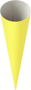 HEYDA 204870066 Schultüten-Rohling 70 cm Ø 19 cm gelb