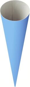 HEYDA 204870068 Schultüten-Rohling 70 cm Ø 19 cm blau