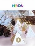 Adventskalender-Bastel-Set 8x8x9cm Packung 20 x 27 cm...