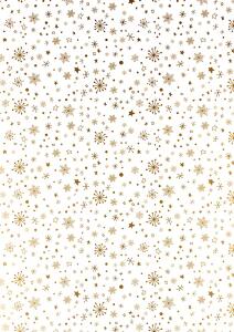 Faltblätter-Set transparent Sterne A4 Transparentpapier goldfarben
